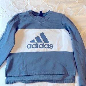 Adidas cropped logo sweatshirt